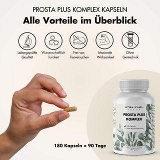 Prostate Capsules - Prosta Plus Complex - Effective formula with pumpkin seed & saw palmetto