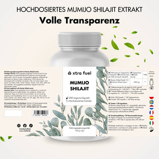 Shilajit-capsules - 200x Mumijo-capsules - prijs-prestatiewinnaar