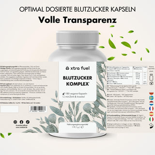 Complexe glycémique* - mélange de nutriments avec cannelle de Ceylan, inositol & feuille d'olivier