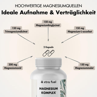 Magnesium complex* - 5-voudige formule met 400mg elementair magnesium