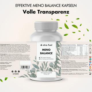 Menopauze capsules - Meno Balance - Natuurlijke formule met yamswortel, rode klaver, valeriaan & ijzer