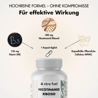Nicotinamide Ribosid 300 - Précurseur du NAD+ - Niacine pour l'énergie et la vitalité cellulaires*.