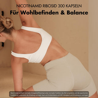 Nicotinamide Ribosid 300 - Précurseur du NAD+ - Niacine pour l'énergie et la vitalité cellulaires*.