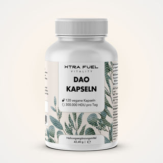 DAO DiAminOxidase capsules - Veganistische bron uit erwtenscheuten met 300.000 HDU per dag