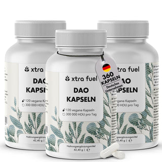 DAO capsules - Vegan diamine oxidase from pea sprouts - 300,000 HDU