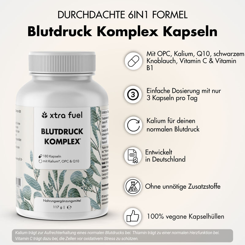 Blood Pressure Complex* - OPC with Potassium, Q10, Black Garlic & Vitamins