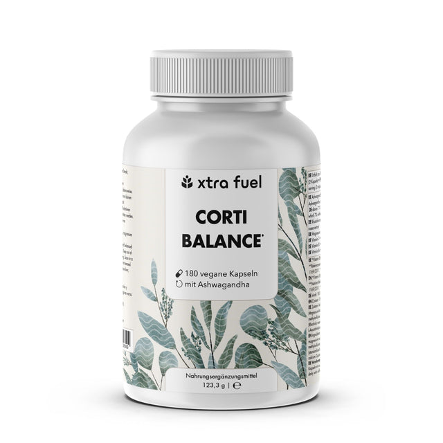 Corti Balance* - Cortisol Kapseln* - Nährstoffmix mit Ashwagandha, Rhodiola & Vitamin B6