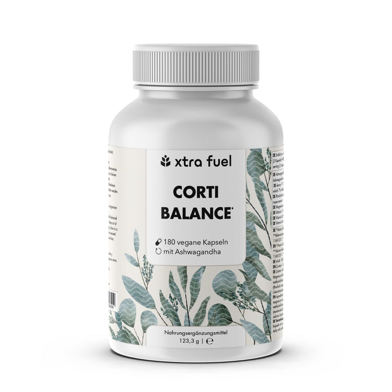 Corti Balance* - Cortisol Kapseln* - Nährstoffmix mit Ashwagandha, Rhodiola & Vitamin B6