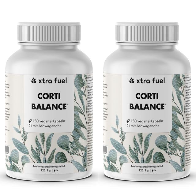 Corti Balance* - Cortisol Kapseln* - Nährstoffmix mit Ashwagandha, Rhodiola & Vitamin B6