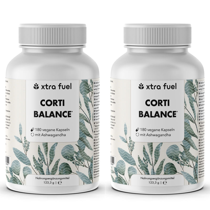 Corti Balance* - Cortisol Kapseln* - Nährstoffmix mit Ashwagandha, Rhodiola & Vitamin B6