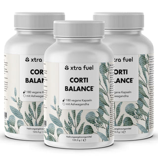 Corti Balance* - Cortisol Kapseln* - Nährstoffmix mit Ashwagandha, Rhodiola & Vitamin B6