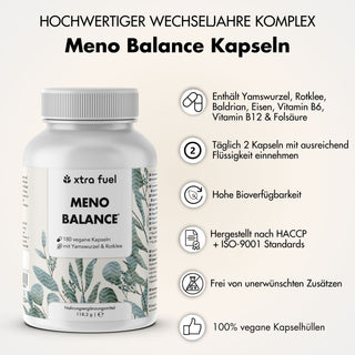 Meno Balance - Change of Life capsules - Natural formula with yams, valerian & iron