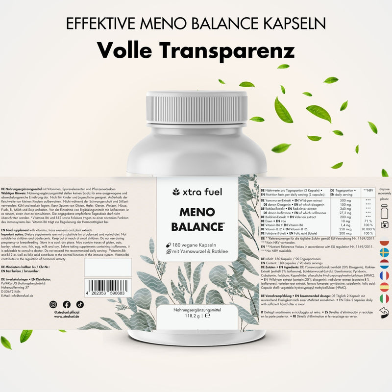 Meno Balance - Change of Life capsules - Natural formula with yams, valerian & iron