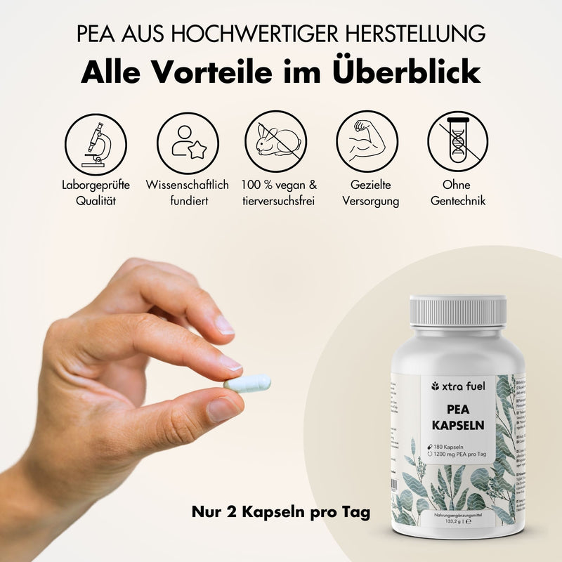 Gélules PEA - Palmitoyléthanolamide micronisé - 1200mg par jour